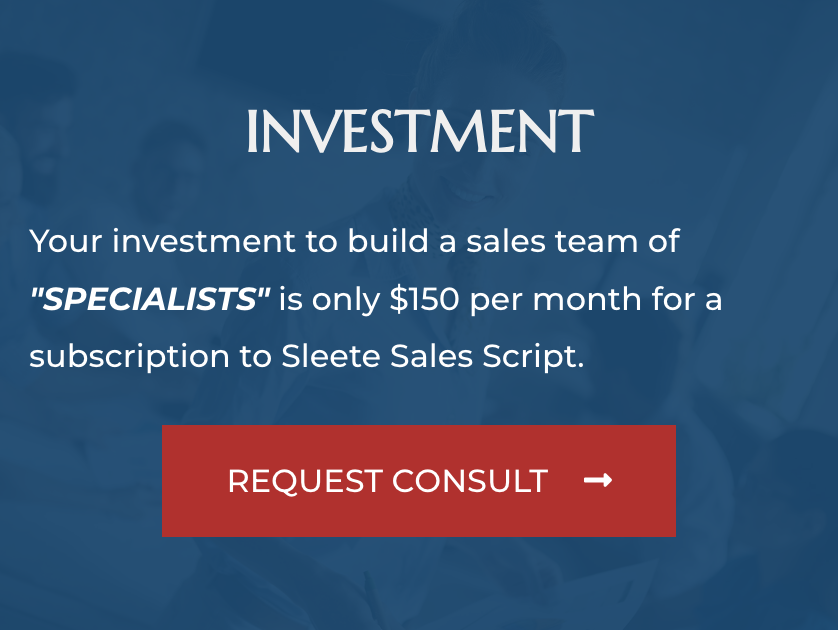 Sleete Sales Scripts, LLC | Media Sales Consultant | Sales Training